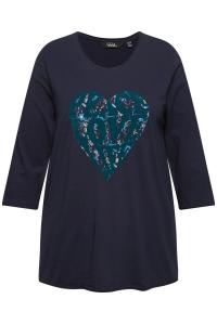 Топ Ulla Popken Shirt, морской синий