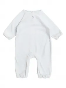 Велюровый ромпер с украшением в виде якоря Konges Sløjd, белый