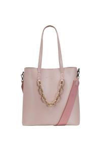 Сумка-тоут Elizabeth с цепочкой и двумя ремнями Claudia Canova, розовый