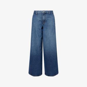 Джинсы драпированные Frame, темно-синий