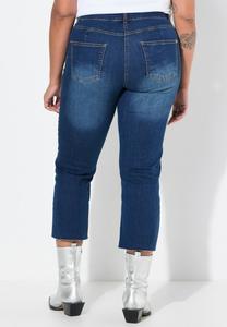 Джинсы облегающего кроя 7/8-CLAIRE STRETCHKOMFORT GESCHNITTENER POCKET Angel of Style, синий деним