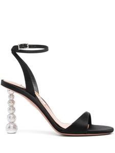 Aquazzura сандалии Yes Baby 95 мм, черный