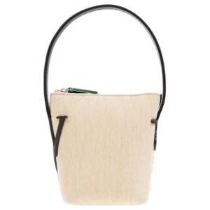 JW Anderson Якорная синельная миниатюрная сумка с верхней ручкой