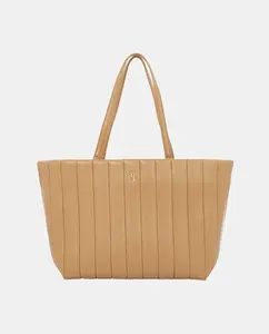 Сумка-тоут цвета верблюжьей шерсти Tommy Hilfiger