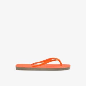 Квадратные резиновые шлепанцы с тисненым логотипом и блестками Havaianas, бежевый