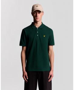 Мужская однотонная рубашка поло Lyle & Scott, Dark green