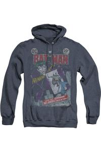 Batman #251 Состаренная толстовка Heather для взрослых / Толстовка с капюшоном Gildan, темно-синий