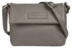 Сумка через плечо Bruno Banani, натуральная кожа, серый