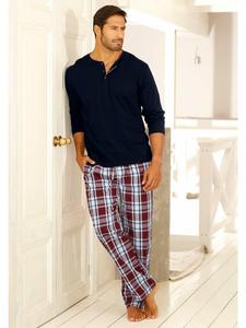 Пижама HIS, цвет marine-bordeaux