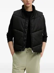 Стеганый дутый жилет HUGO, черный