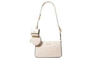 Сумка через плечо Jet Set из кожи молочного белого цвета MICHAEL KORS