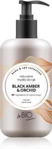 Натуральное мыло для рук для дома и спа Bebio, black amber & orchid 300 мл