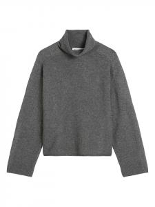 Marc O'Polo Шерстяной свитер с высоким воротником антрацитового цвета