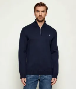 Свитер regular fit Gant, темно-синий