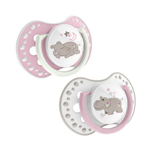 Детская соска Lovi Night&Day Girl 0-3m, 2 шт