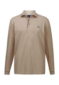 Рубашка-поло с длинными рукавами MILANVETZO BABISTA, бежевый