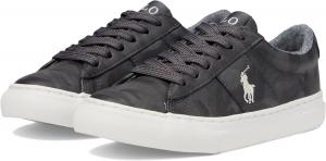 Кроссовки POLO RALPH LAUREN Girl's Sayer (Little Kid), серый/кремовый