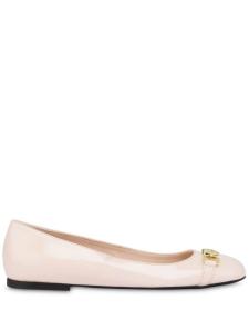 Балетки с логотипом Love Moschino, розовый