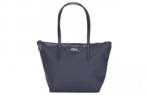 Сумка-шоппер из ткани, шоппер, повседневная женская сумка синяя LACOSTE