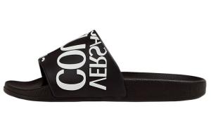 Шлепанцы женские Versace, черный / белый