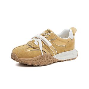 MOMGOG Женские низкие кеды желтые, цвет Yellow