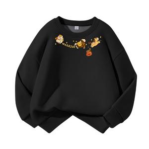 Детский свитшот с круглым вырезом Moderate WARRIOR, черный/h three pony mid