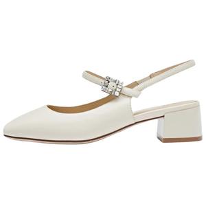 Staccato Материнская жемчужина сахарный кубик массивный каблук блестящие туфли на высоком каблуке 4,5 см женские кремовый бежевый, цвет Cream Beige