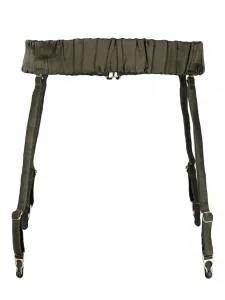 Шелковый пояс для чулок Maison Close, зеленый