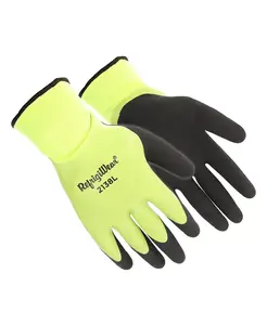 Мужские водонепроницаемые перчатки Double-Dip с утеплением - усиленные нескользящие рабочие перчатки для холодной погоды с комфортной температурой до 0°F Refrigiwear, зеленый