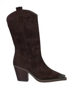 Ботинки средней высоты с металлическим носком Alma En Pena, коричневый