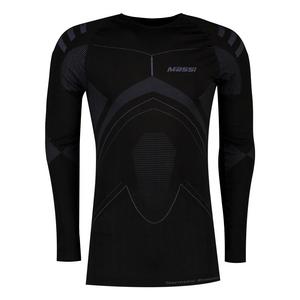Базовый слой MASSI Thermetic Evolution Carbon Round Neck, черный