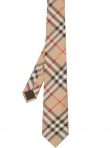 Галстук в клетку Vintage Check BURBERRY, коричневый