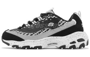 Кроссовки Skechers DLITES Lifestyle Shoes Women's Low-top Black/White, черный/белый