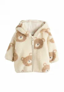 Флисовая куртка стандартного кроя Next, Natural Bear Face Zip Through