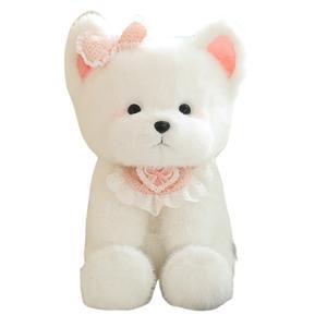 Fox fairy Милый White, тибетский мастиф, щенок, кукла, плюшевая игрушка, длина 38cm
