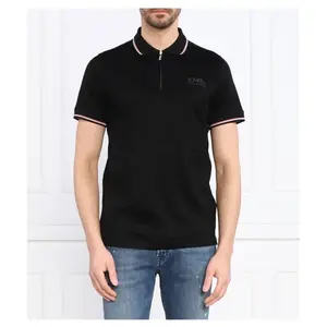 Рубашка поло стандартного кроя Karl Lagerfeld, черный