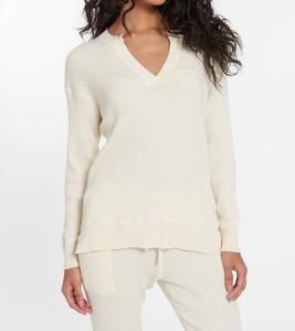 Топ с разрезом на шее Cabo в винтажном белом LEIMERE