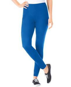 Женские леггинсы Within из эластичного хлопкового трикотажа, надеваемые через голову Woman Within, Bright cobalt