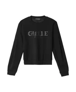 Черная толстовка с блестящим логотипом Gaã«Lle Paris, черный