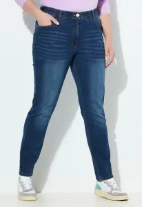 Джинсы облегающего кроя из эластичной ткани Ulla Popken, Blue Denim