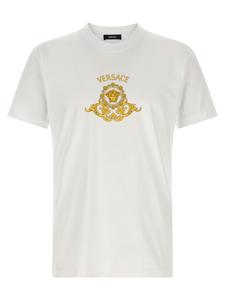 Футболка с гербом "Зал Героев" VERSACE, белый