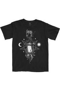 Хлопковая футболка «Небесные змеи» Gojira, черный