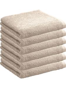 Redbest  Махровое полотенце, легкое махровое полотенце, набор из 6 штук Oceanside бежевого цвета