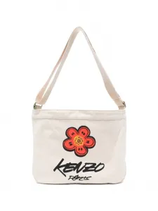 Сумка на плечо с логотипом KENZO, бежевый