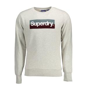 Серый хлопковый свитер Superdry.