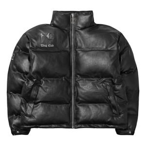 Кожаная пуховая куртка Thug Club (полиэстер), цвет «черный»