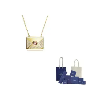 Swarovski Позолоченное колье Unisex Gold