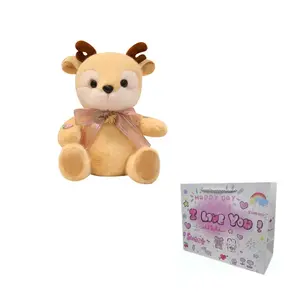 Милый и очаровательный плюшевый мишка-олень Lucky Deer, высота 25 см BALITU