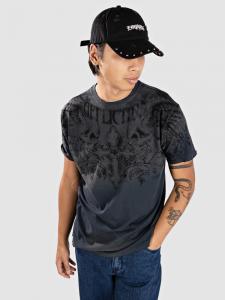 Футболка Affliction Winged Up T-Shirt, grey vapor wash
