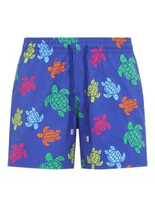 Шорты для плавания с принтом черепахи Vilebrequin, синий